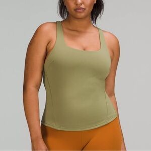 Lululemon Instill Tank Top in Bronze Green Size 4